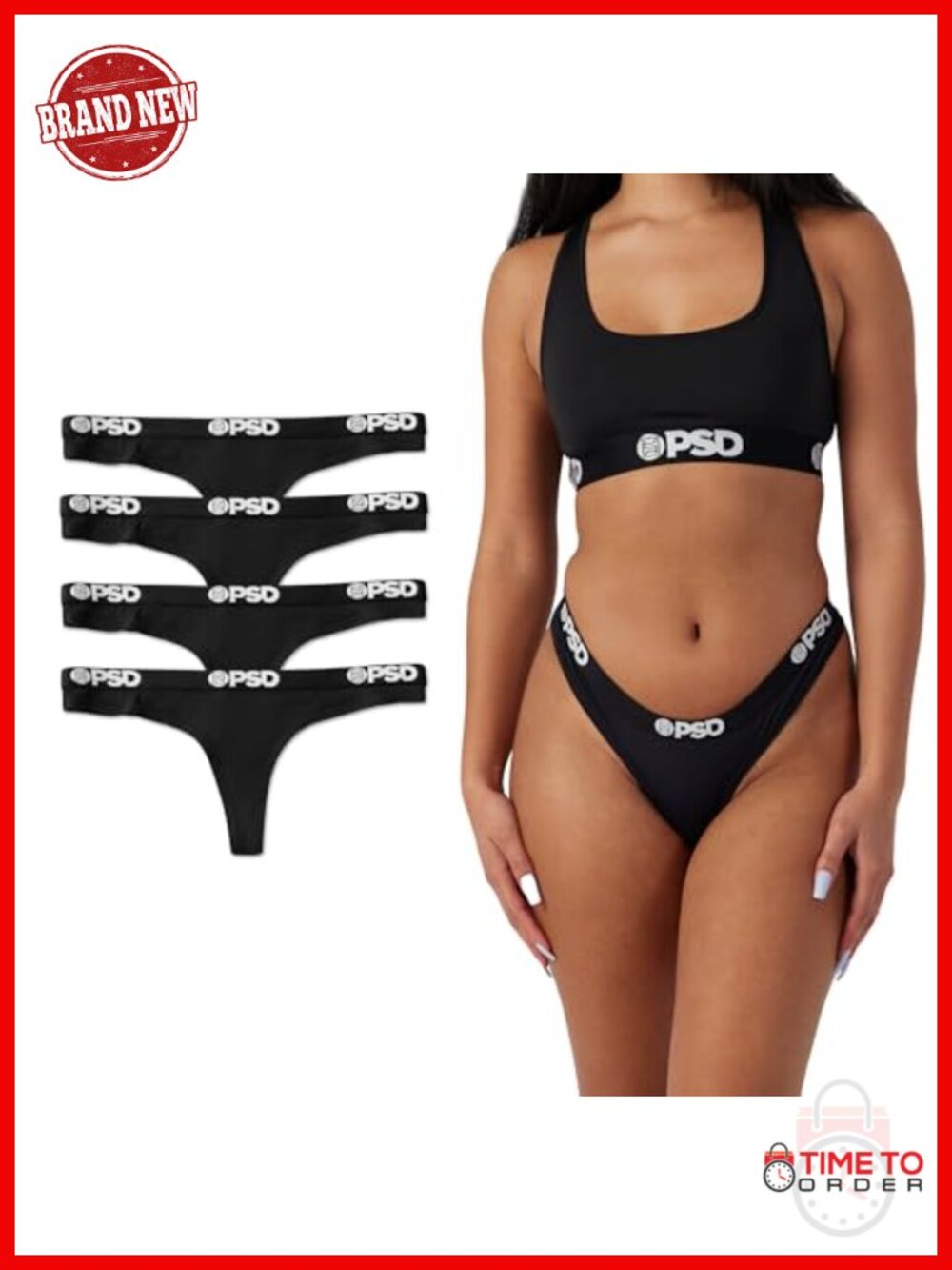 Womens Modal Cotton Thong Underwear 4 Pack Mid Rise Anti-Chafing